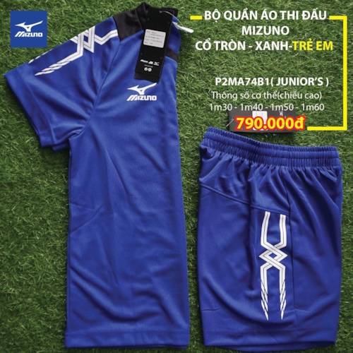 MIZUNO ÁO THỂ THAO TRẺ EM  [ FREE KHI MUA GIÀY REBULA 3 SELECT JR AS ] XANH BIỂN